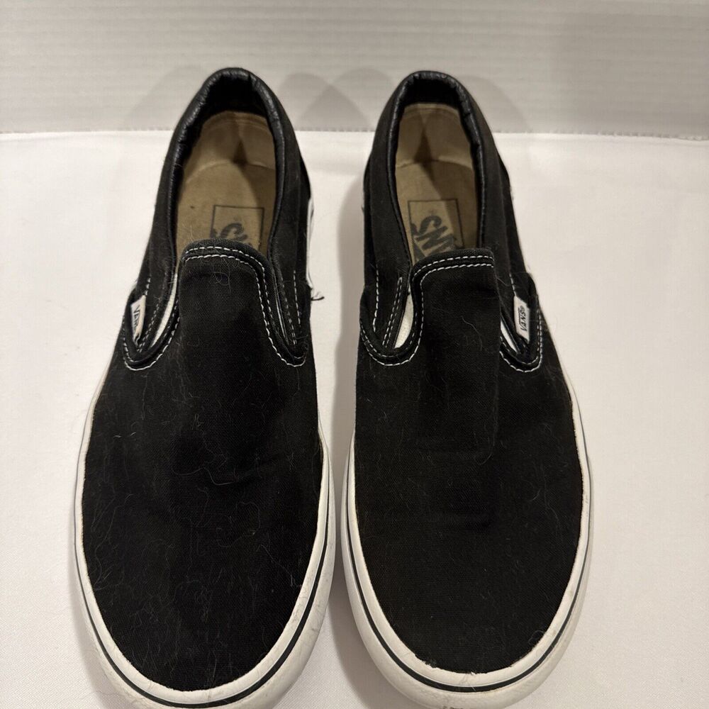 Vans Classic Black Slip-On Unisex Size 6.5 Men's, 8 Womens